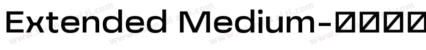 Extended Medium字体转换